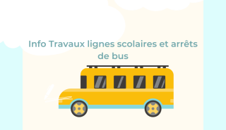 Modification des lignes de bus scolaires et arrêts de bus durant les travaux AVENUE DE LA VIEILLE BORNE