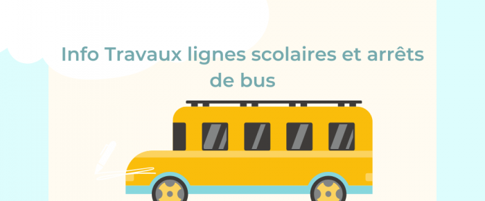 Modification des lignes de bus scolaires et arrêts de bus durant les travaux AVENUE DE LA VIEILLE BORNE